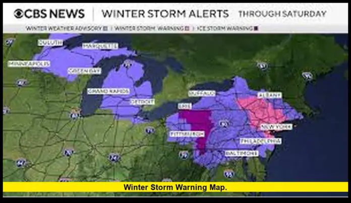 winter storm warning map. winter storm warning map.