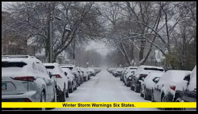 winter storm warnings six states. winter storm warnings six states.