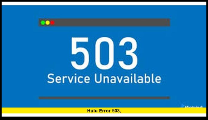 Hulu error 503, Hulu error 503,