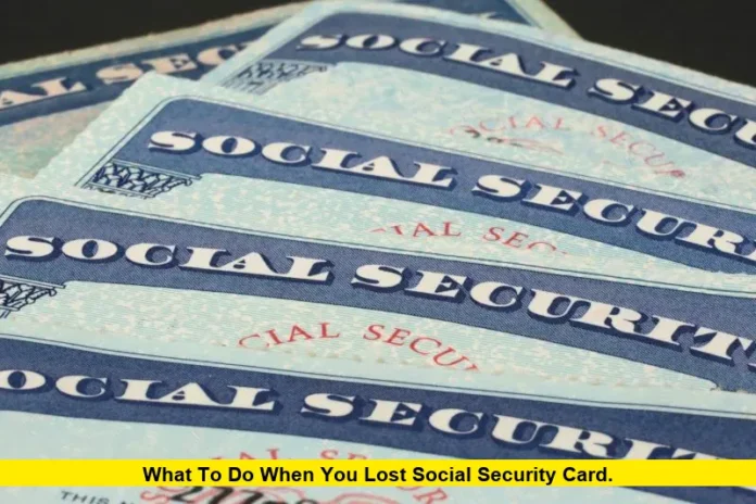 What to Do When You lost social security card. What to Do When You lost social security card