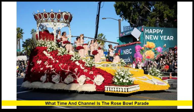 What Time and Channel is the Rose Bowl Parade