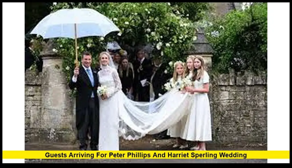 Guests Arriving For Peter Phillips And Harriet Sperling Wedding Royal 